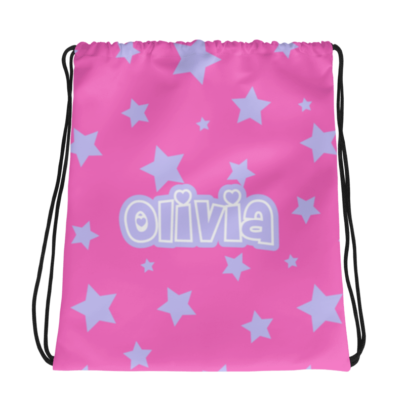 Drawstring Tote Bag- Just the Name