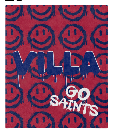 School Spirit Smiley Blanket
