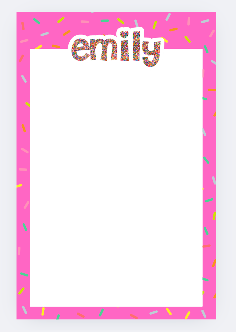 Sprinkles Notepad