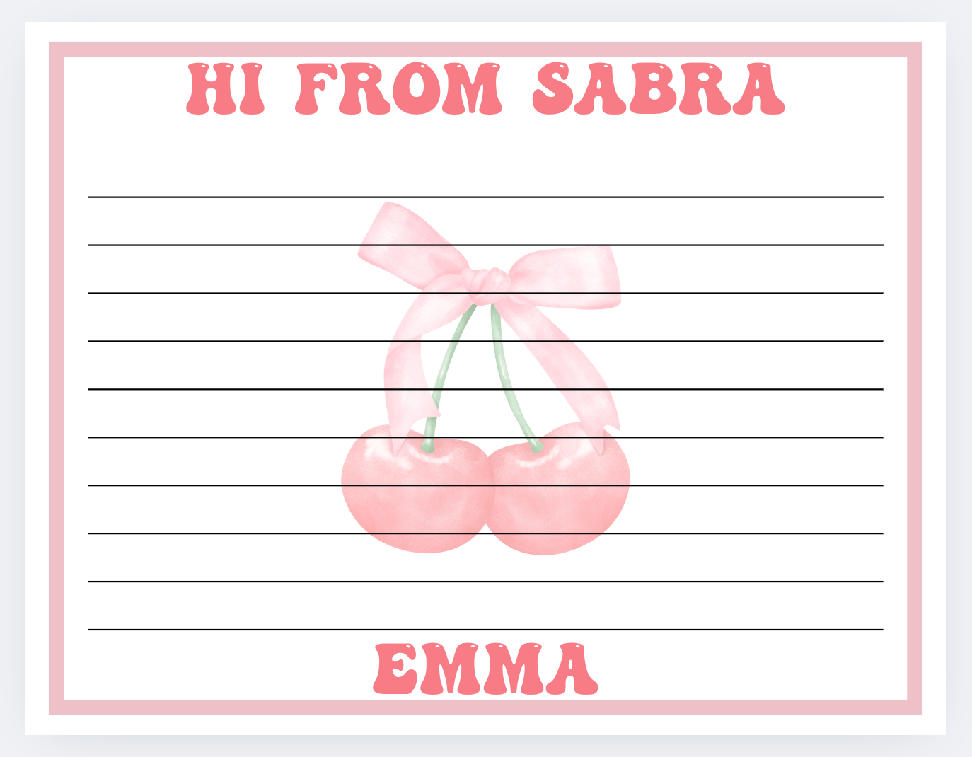 Letter From Camp Cherries