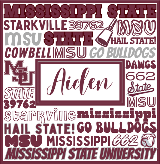 Custom College Acrylic Catchall Tray