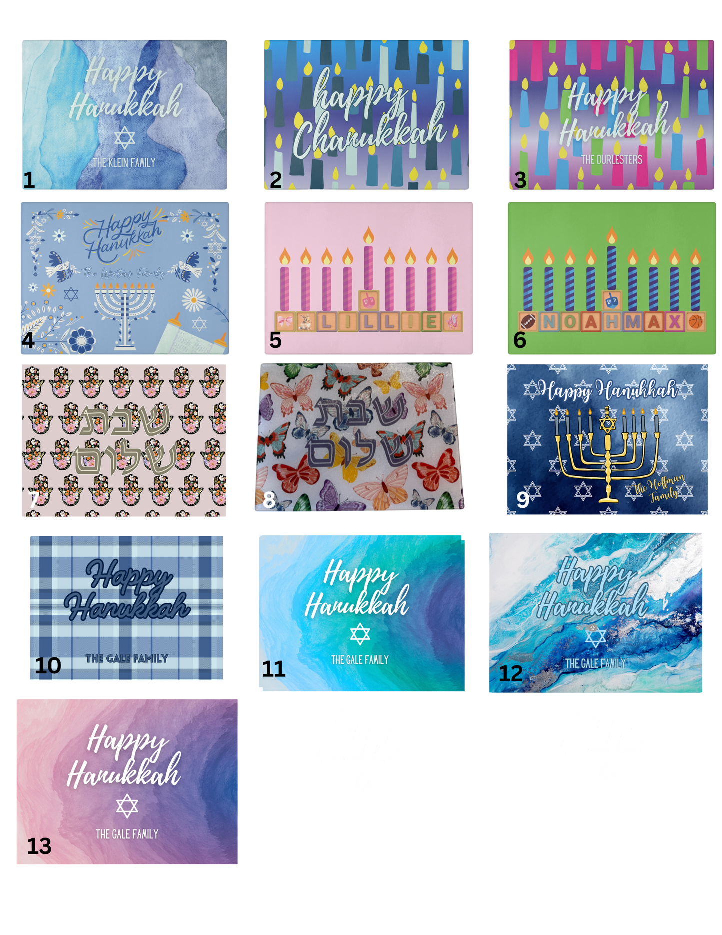 Hanukkah/Shabbat Drip Tray