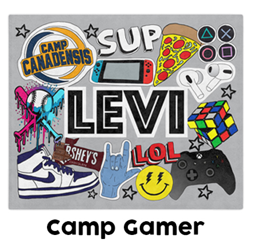 18oz Insulated Water Bottle- Camp Gamer
