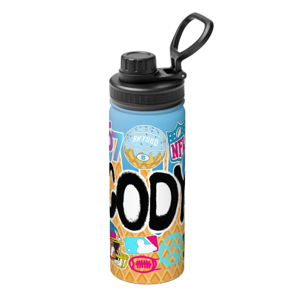 18oz Insulated Water Bottle- Camp Baller