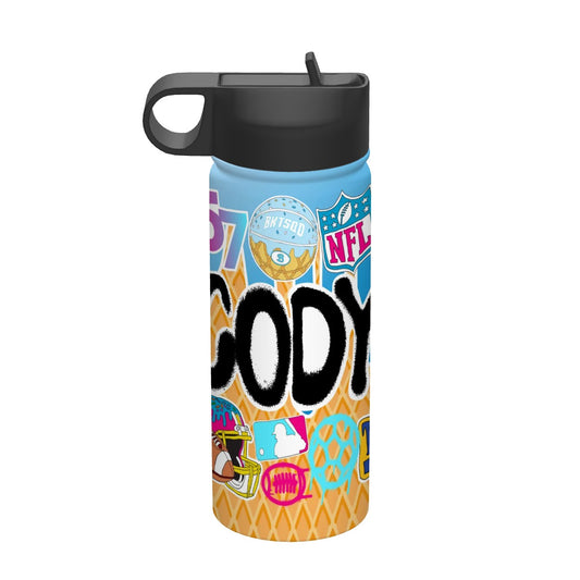 18oz Insulated Water Bottle- Camp Baller