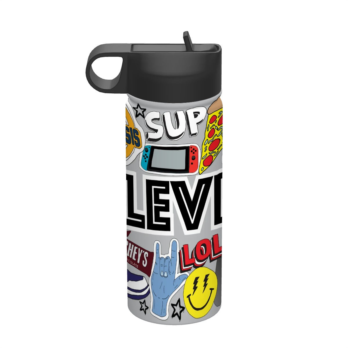 18oz Insulated Water Bottle- Camp Gamer