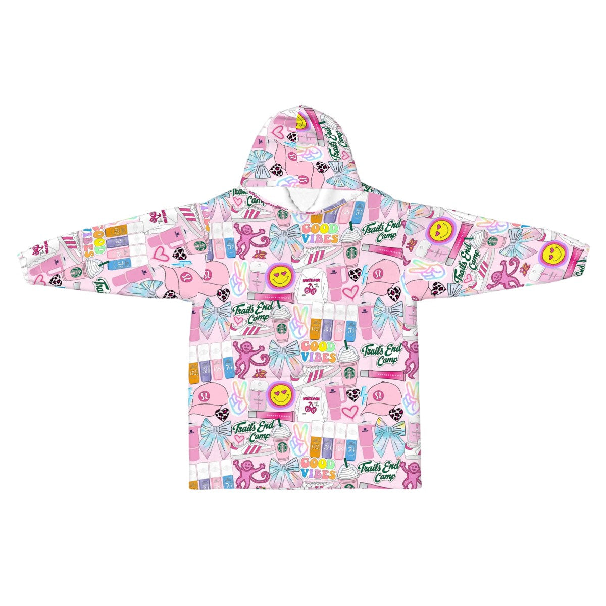 Personalized Camp Blanket Hoodie | Choose Your Design | All Summer Camps|