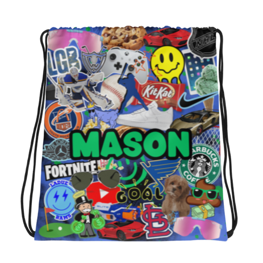 Drawstring Tote Bag- Favorite Things