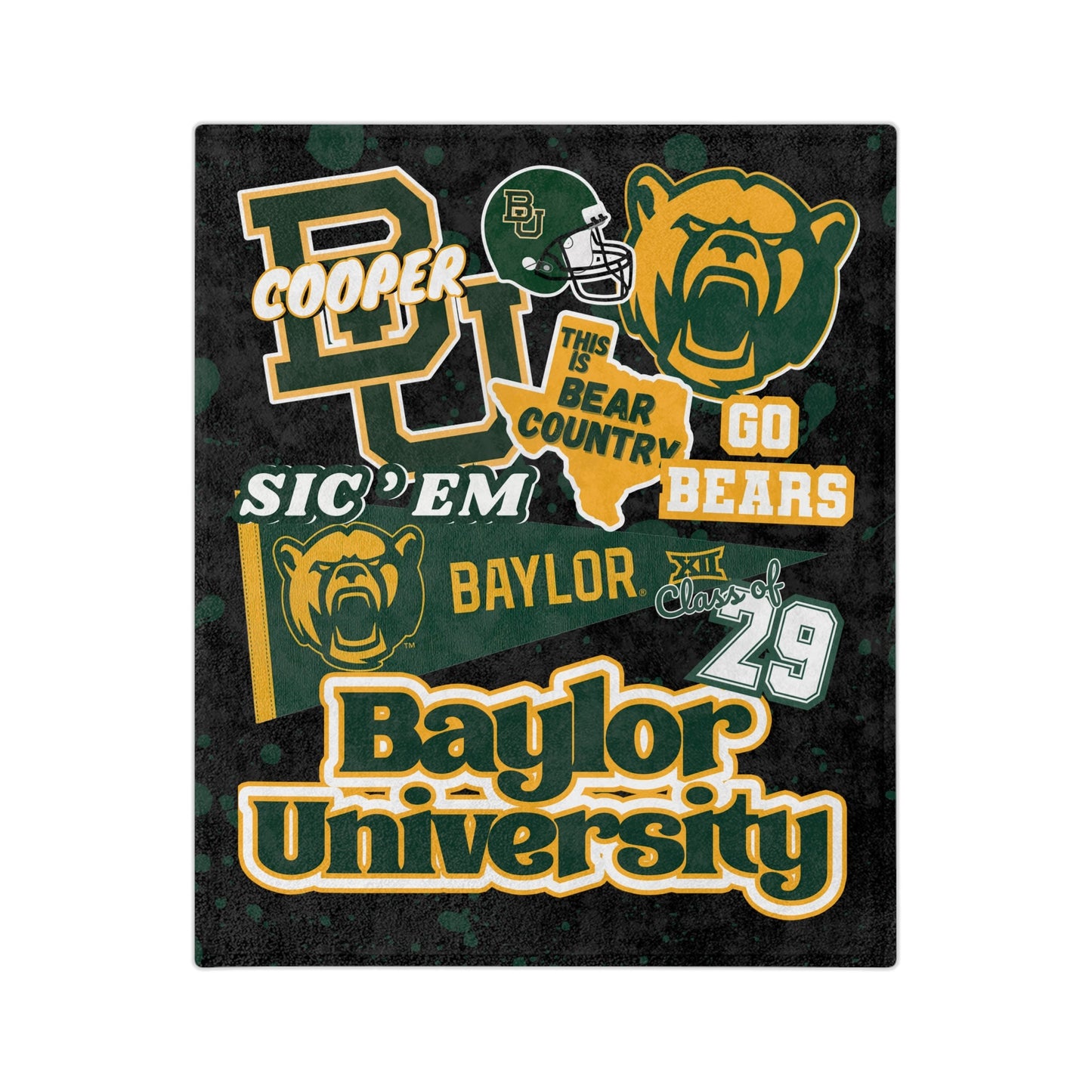 Baylor College Spirit Blanket