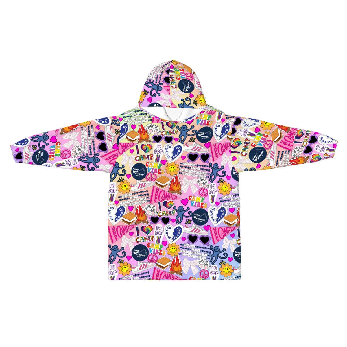 Personalized Camp Blanket Hoodie | Choose Your Design | All Summer Camps|