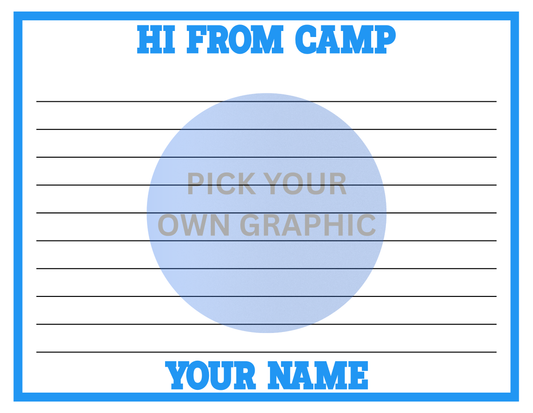 Letter From Camp Design Your Own