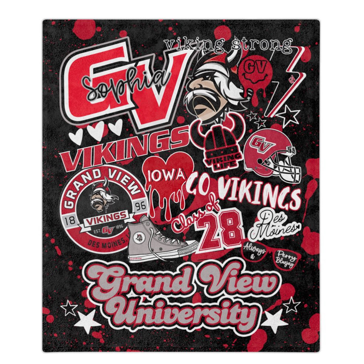 Grand View University Spirit Blanket
