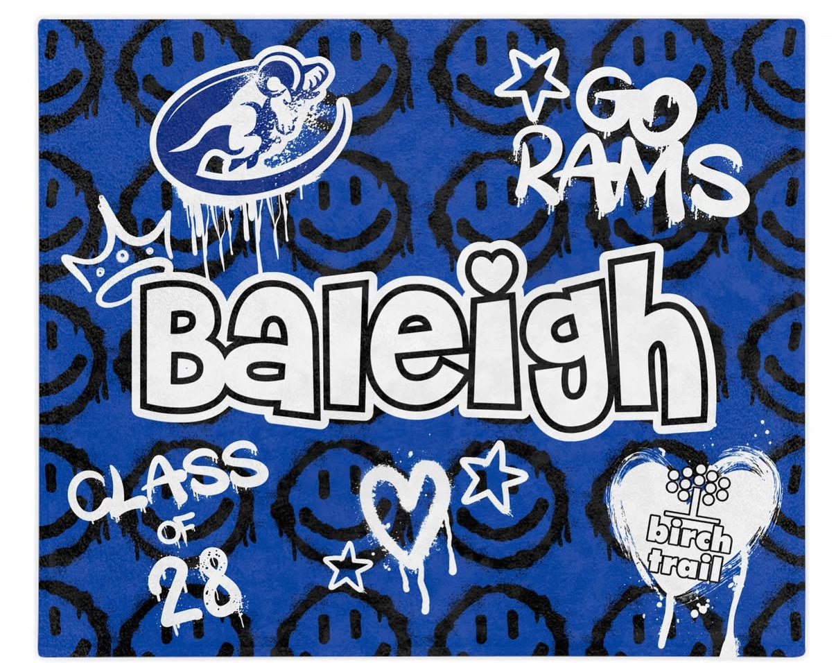 School Spirit Smiley Blanket
