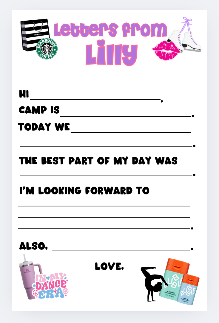 Prompted Letters From Camp Favorite Things Style