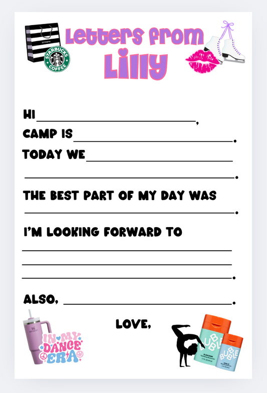 Prompted Letters From Camp Favorite Things Style