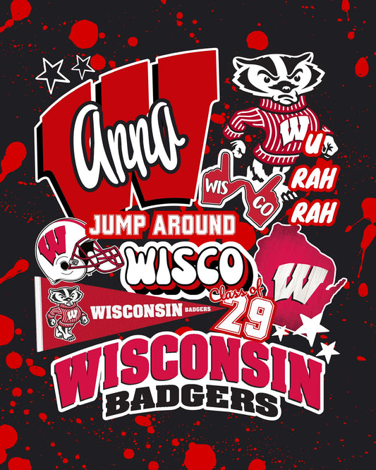 Wisconsin College Spirit Blanket