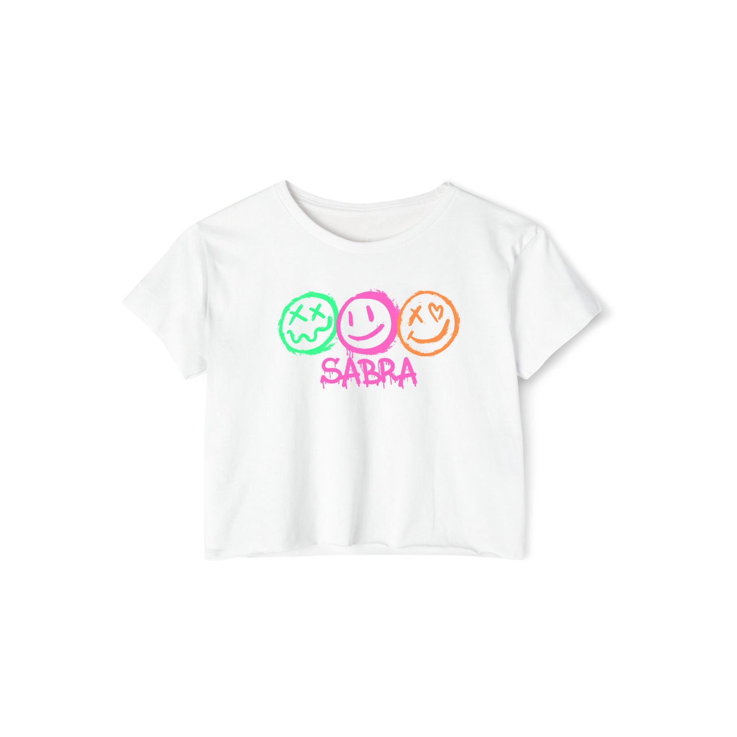 Smile Spray Paint Tee, Crop or Sweatshirt