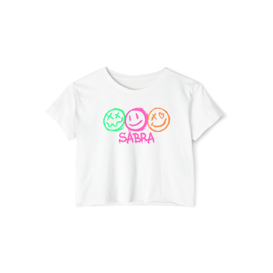 Smile Spray Paint Tee, Crop or Sweatshirt